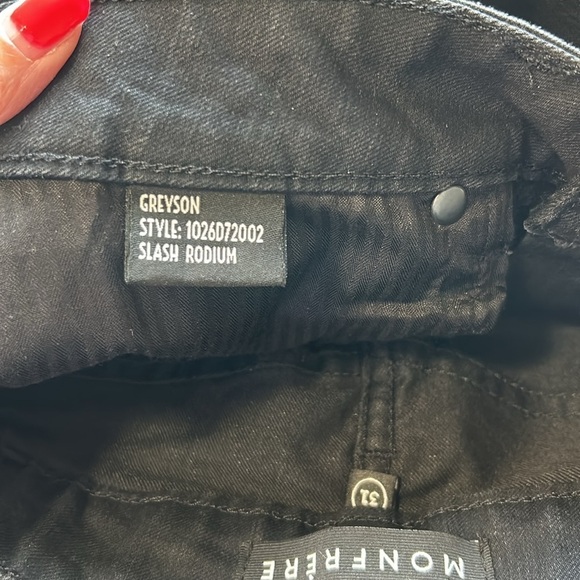 MONFRÈRE Mens GREYSON SIGNATURE BLACK SKINNY JEAN JAPANESE DENIM Sz 31 NEW - Picture 14 of 15